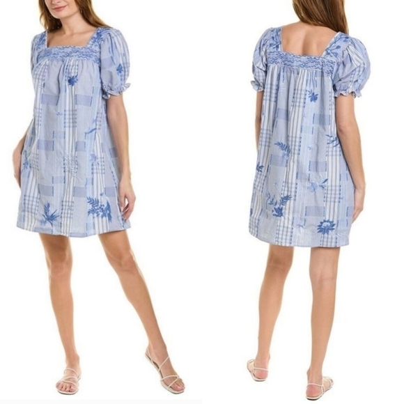 New Johnny Was Marbella Square Neck Park Dress Medium / 8-10 US - Picture 6 of 15